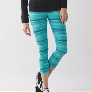 Lululemon Wunder Under Crop III Cosmic Teal